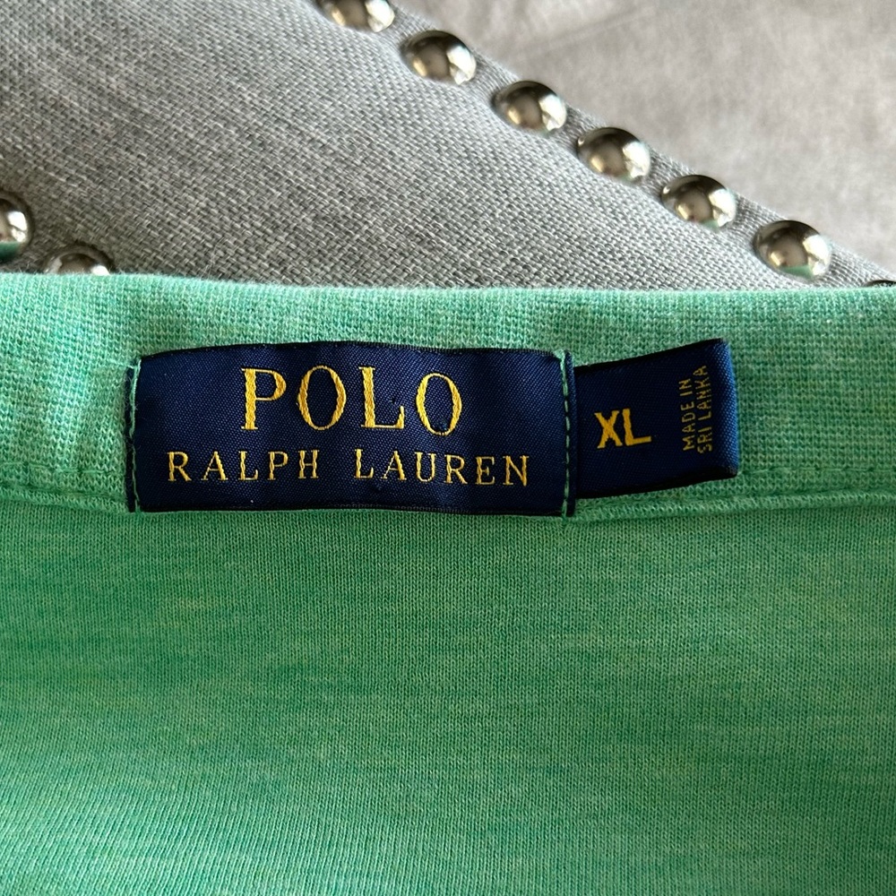 Ralph Lauren Polo Textured Quarter Zip Sweater Long Sleeve Green Size XL - Picture 5 of 11